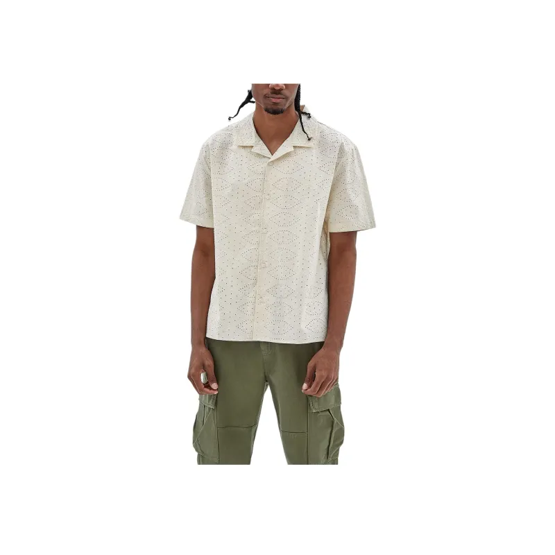 GUESS GUESS Originals Eyelet Shirt Shirt Men's Beige-0
