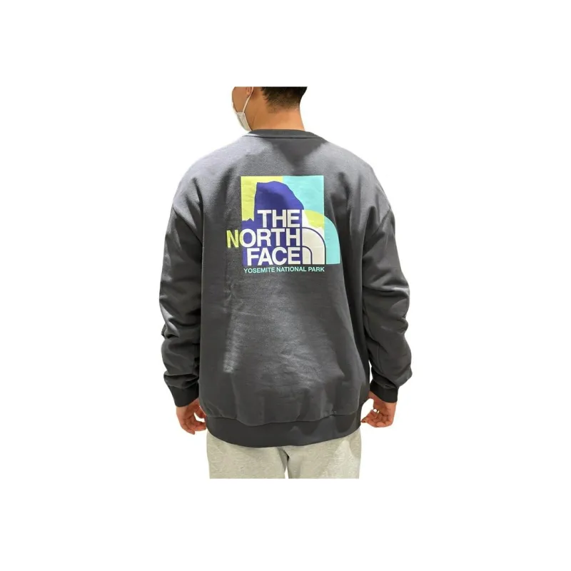 THE NORTH FACE Sweatshirts Men Charcoal Gray-4