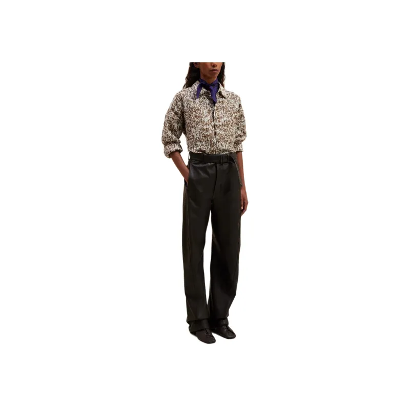 Lemaire Abstract print Cotton Shirt-2