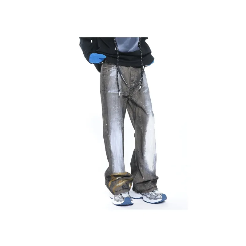 Voguo Relay Jeans Unisex Ink Brush White-6