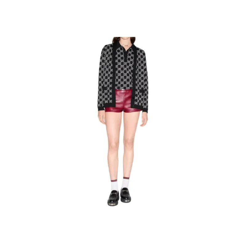 GUCCI Monogrammed Button Up Cardigan-1