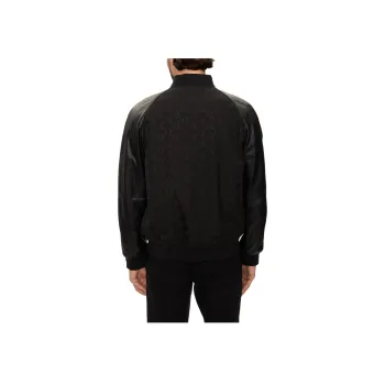 ARMANI EXCHANGEAE Leather Jacket Men's Black