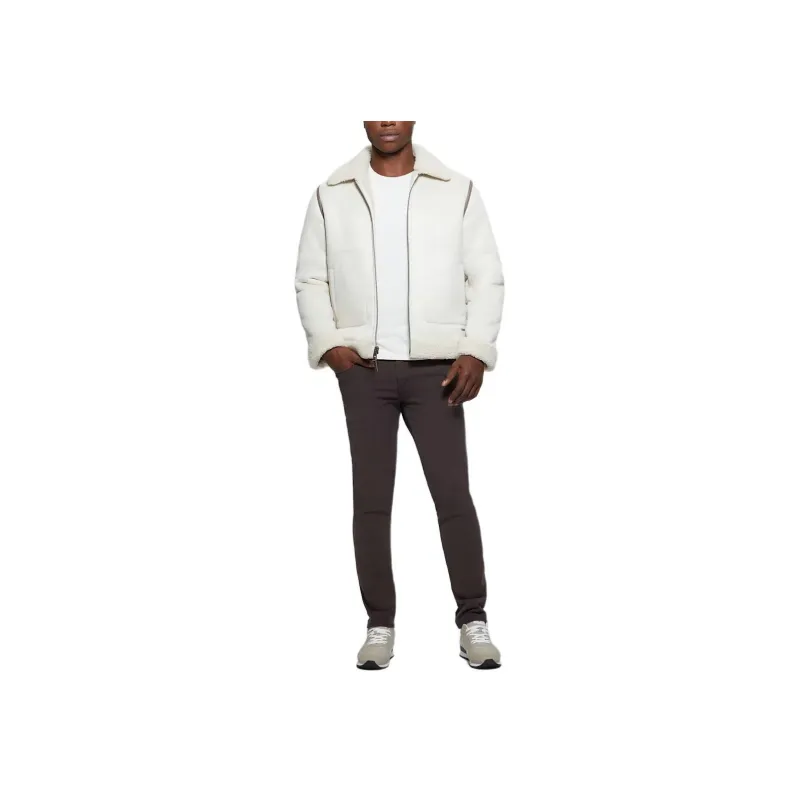 GUESS Jackets Coats Men's White-3