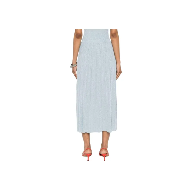 Zimmermann Waverly Lurex detail Ribbed Skirt-2