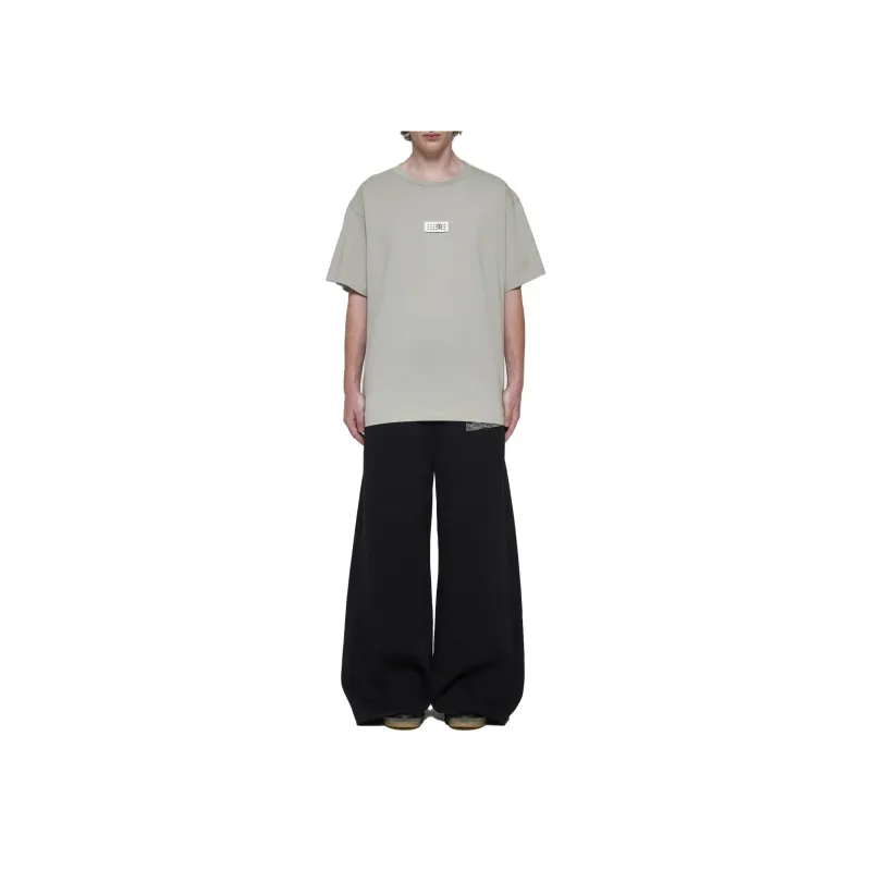MM6 Maison Margiela Numeric Printed Wide Leg Track Pants-1