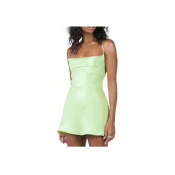 PRINCESS POLLY CELENA MINI DRESS GREEN Slip Dresses Women's GREEN/Green