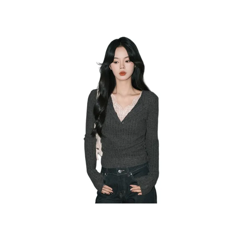 FOREVER 21 Knitwear Women's Gray Long Sleeved-1