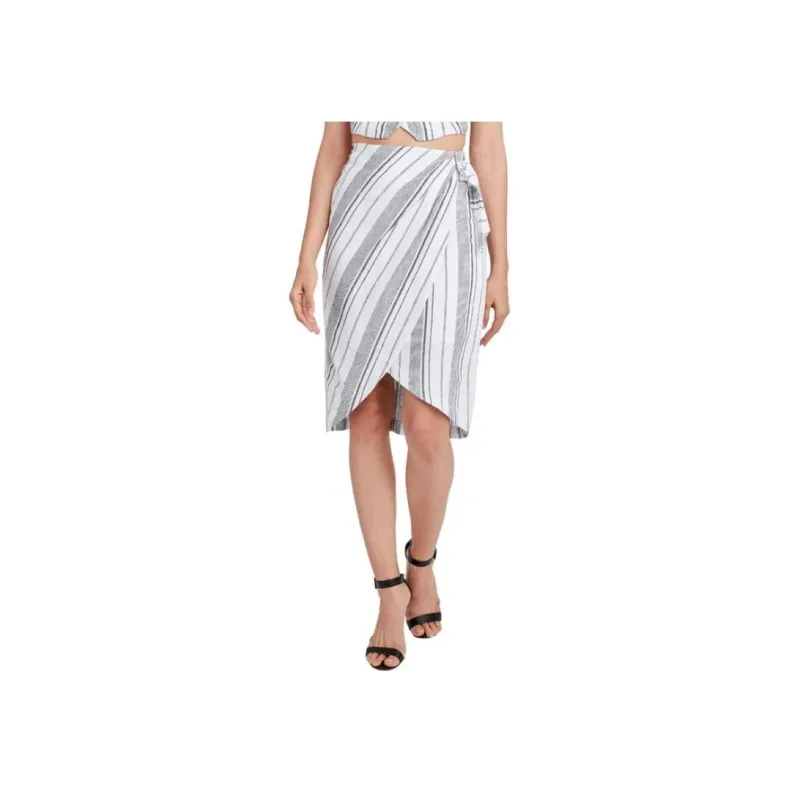 BCBGMAXAZRIA Casual Long Skirts Women's Gray-0