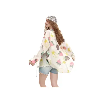 ELF SACK Shirt Women's Graffiti Holiday Yellow