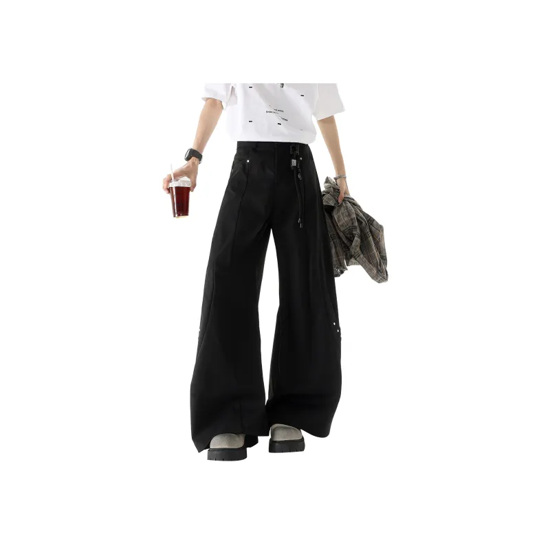 DJ.SPIRIT Casual Pants Unisex Black-0