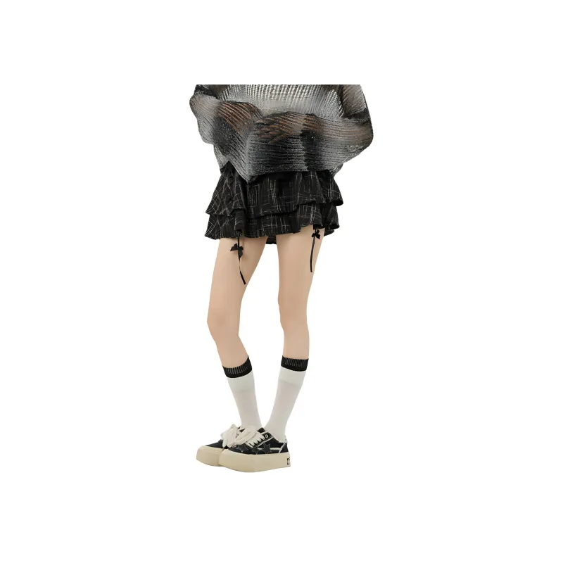 7 SEVFUN Casual Short Skirts Women's Black-3