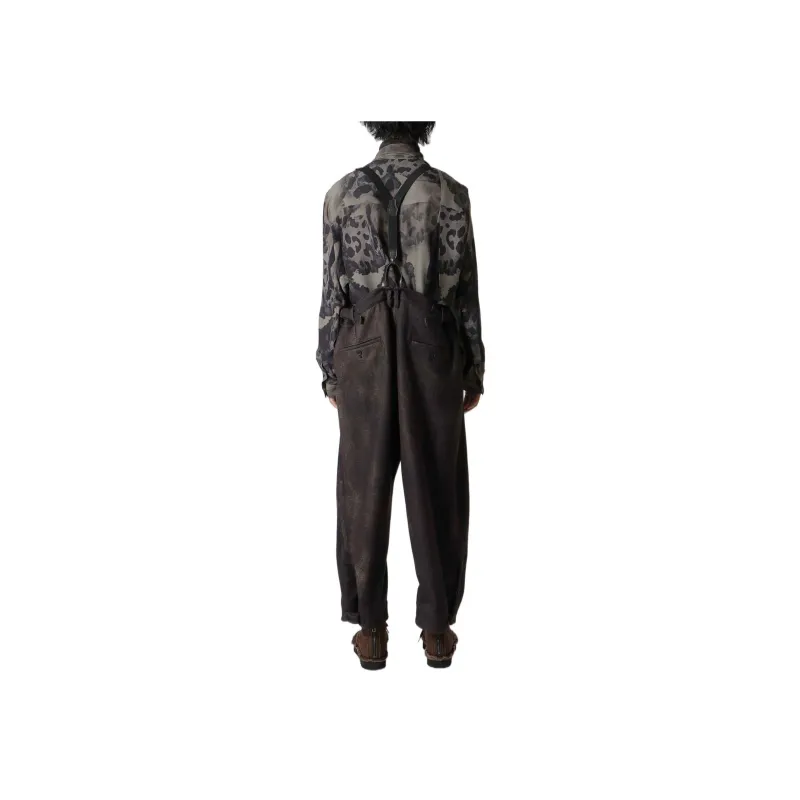 Yohji Yamamoto Casual Pants Men Brown-1