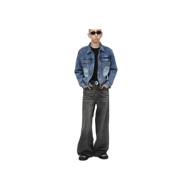 Voguo Relay Jeans Unisex Black Gray-6