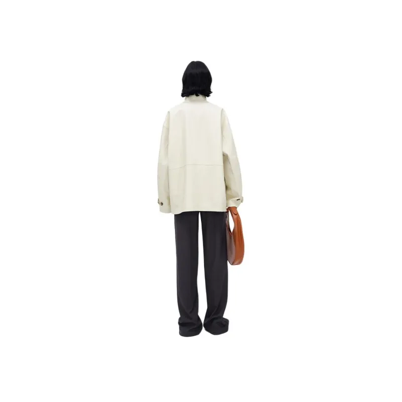 Self Who Jackets Coats Women's Ecru-1