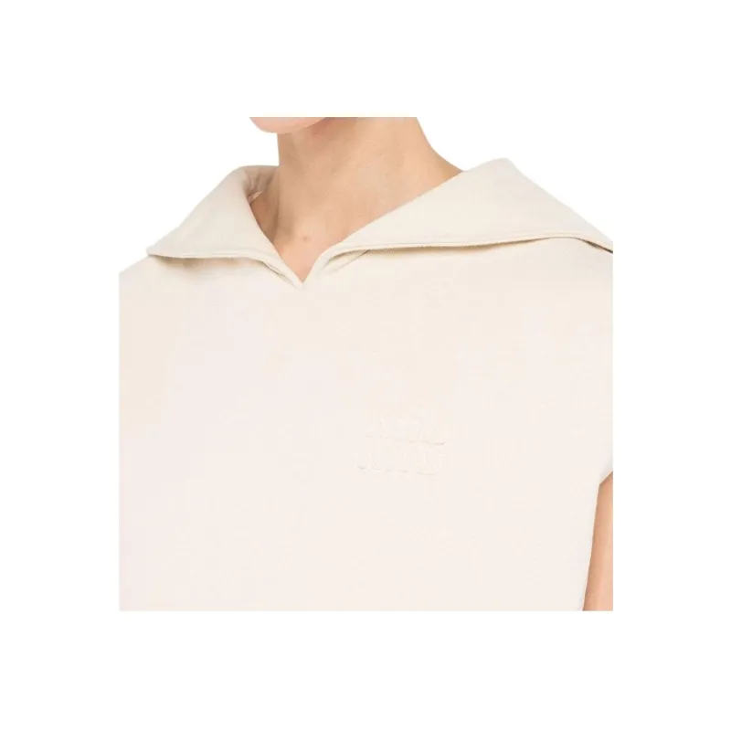 MIU MIU Sweatshirt Women's Ecru-4
