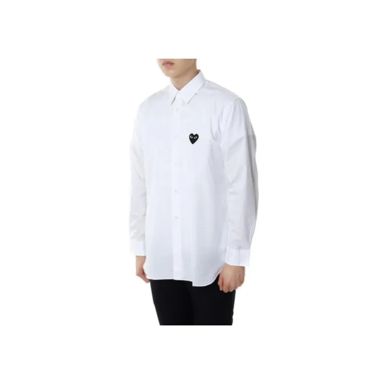 CDG Play Shirts Men White-4