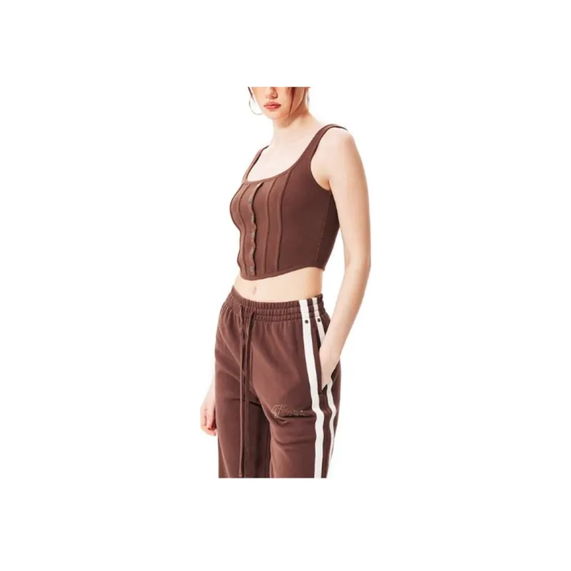 Ed Hardy FW24 Tank Tops Women's Ice Mocha Brown-6