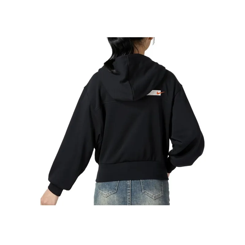 Nike Sportswear City Utility Women's Knit Hoodie Jacket Tops Black-2
