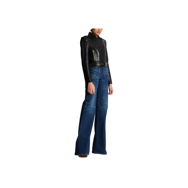 BALMAIN Belted Cropped Jacket-4