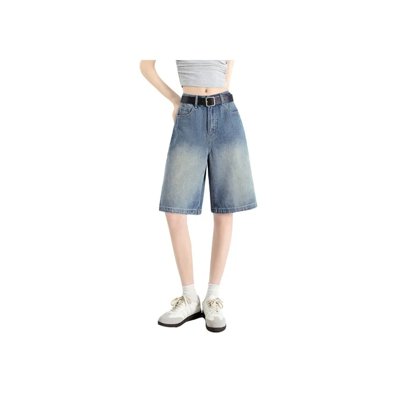 TOUCH Denim Shorts Women's Vintage Dark Blue-0