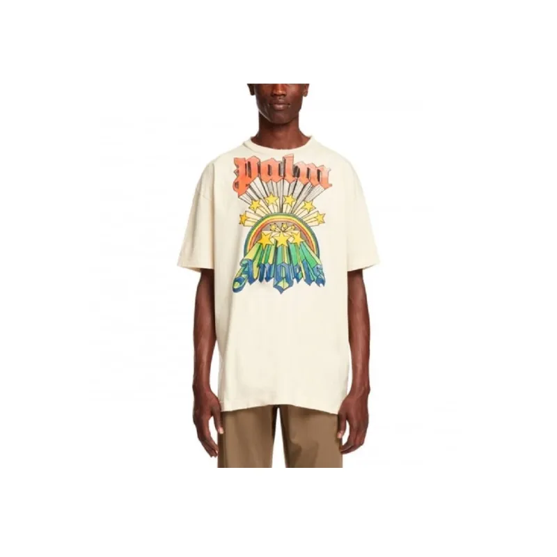 PALM ANGELS Rainbow Stars T Shirt-2