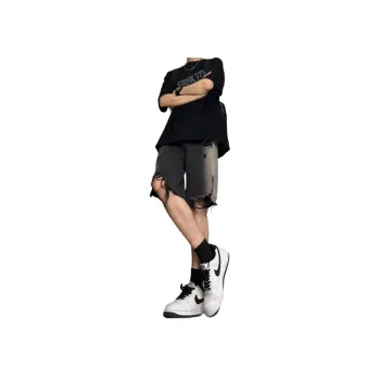 UNthemed Denim Shorts Unisex Black