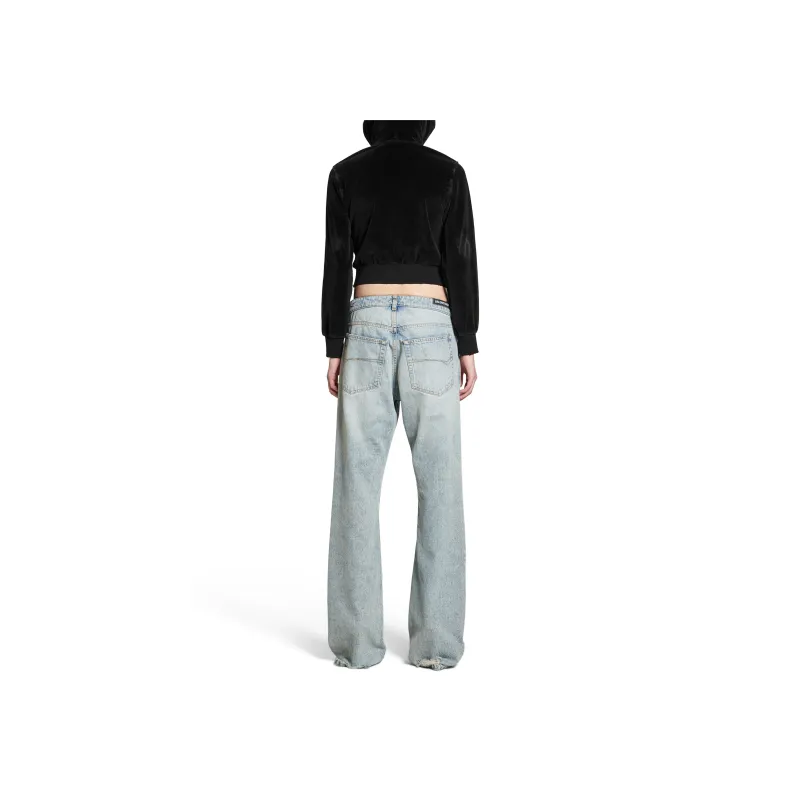 Balenciaga Destroyed Straight Leg Jeans-2