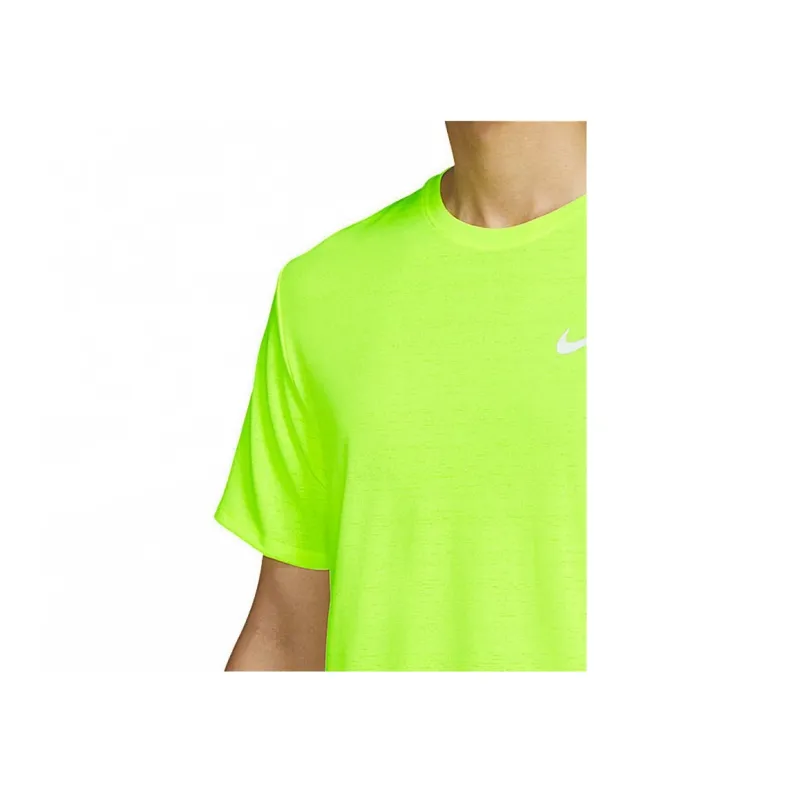Nike T Shirts Men Neon Green-3