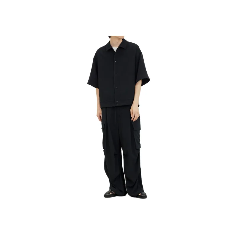 PUBLIC TOKYO SS24 Shirt Men's Marine Blue-1