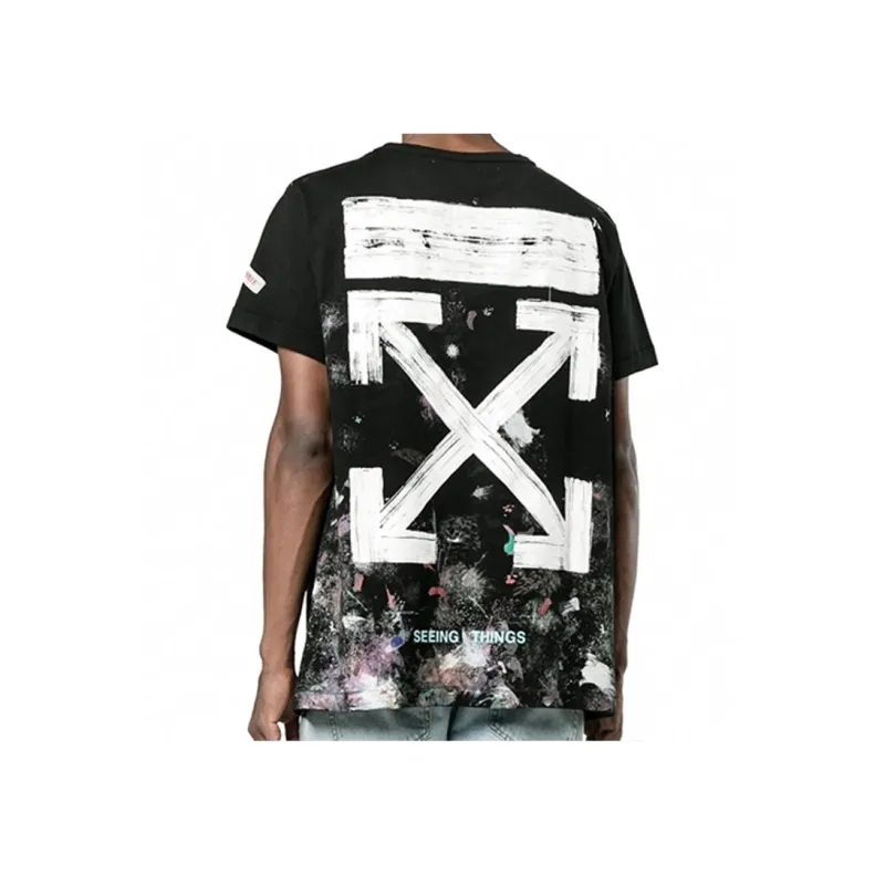 OFF WHITE Galaxy Brushed T shirt-4