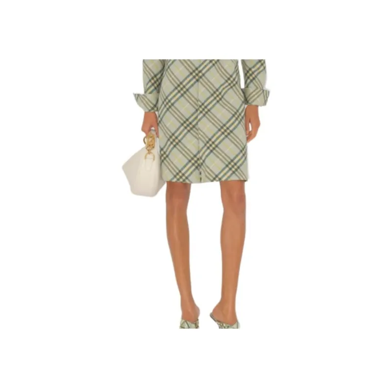 Burberry Checked Belted Waist Shirt Dress-4