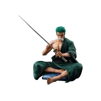 MegaHouse 1 8 One Piece Roronoa Zoro Portrait Of Pirates SOC Pre Sale Scale Figures 13.5cm