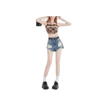 ZAVK Denim Shorts Women's Vintage Blue