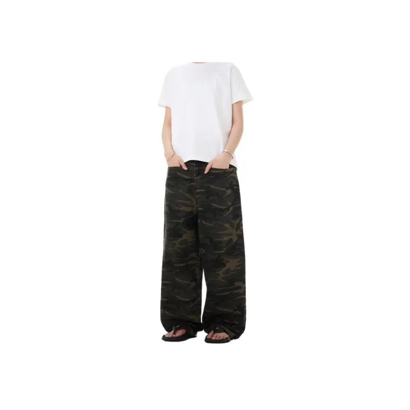 Concubine Zhu Jeans Unisex Camouflage-0