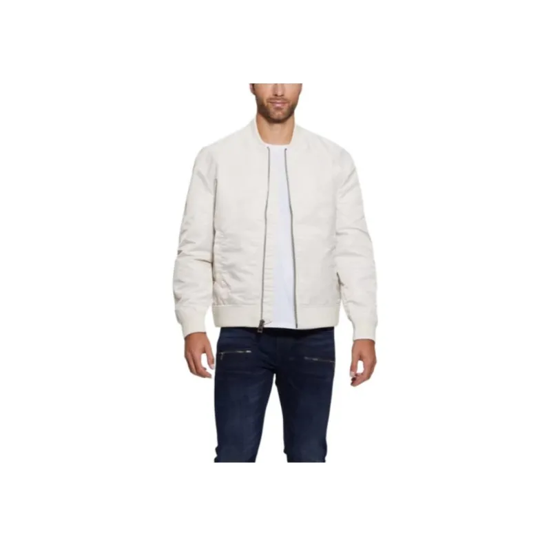 GUESS Jackets Coats Men's White-0