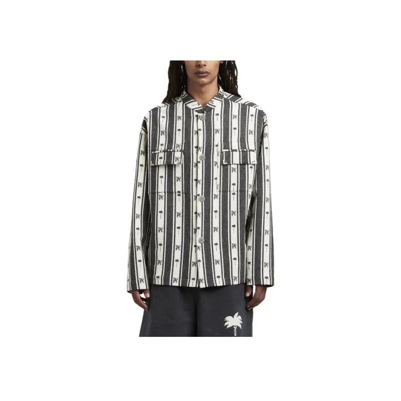 PALM ANGELS Metal Frame Overshirt-1