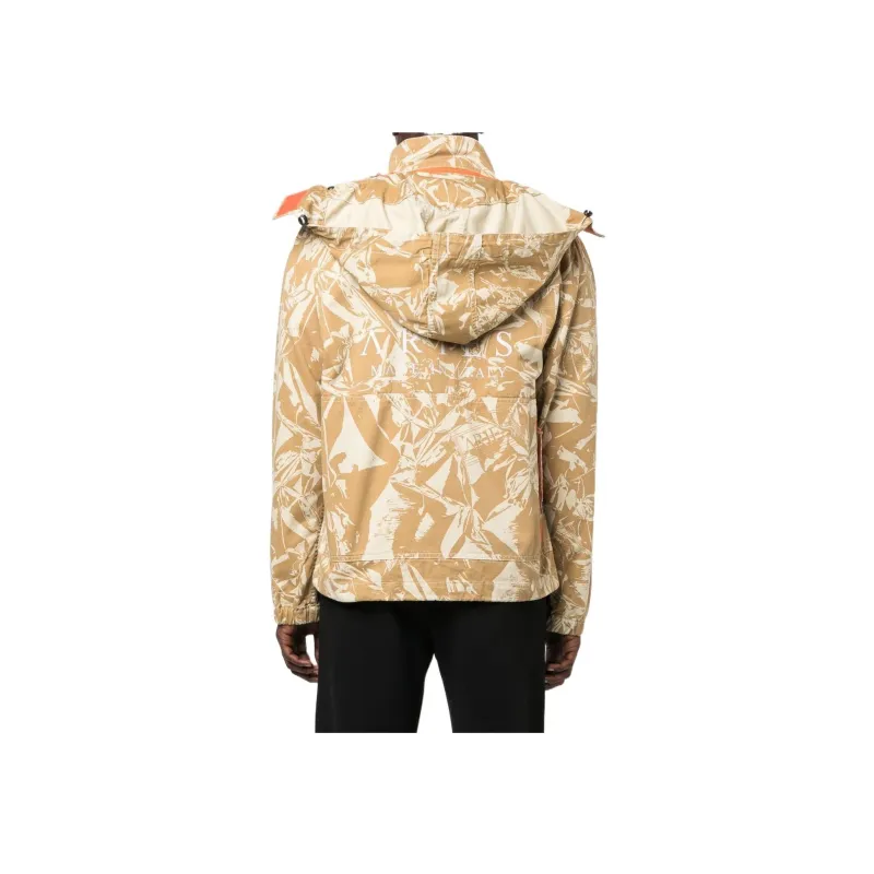 Aries Printed Hooded Zip Up Jacket-1