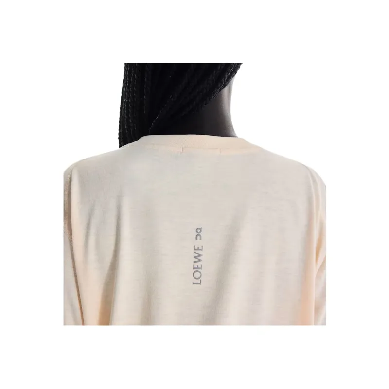 On x LOEWE Active SS25 T Shirt Unisex Beige Yellow-4