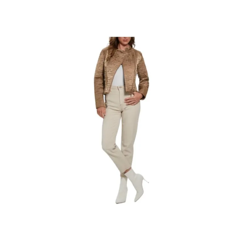 GUESS Marine Quilted Jacket Jackets & Coats Women's Umber-1