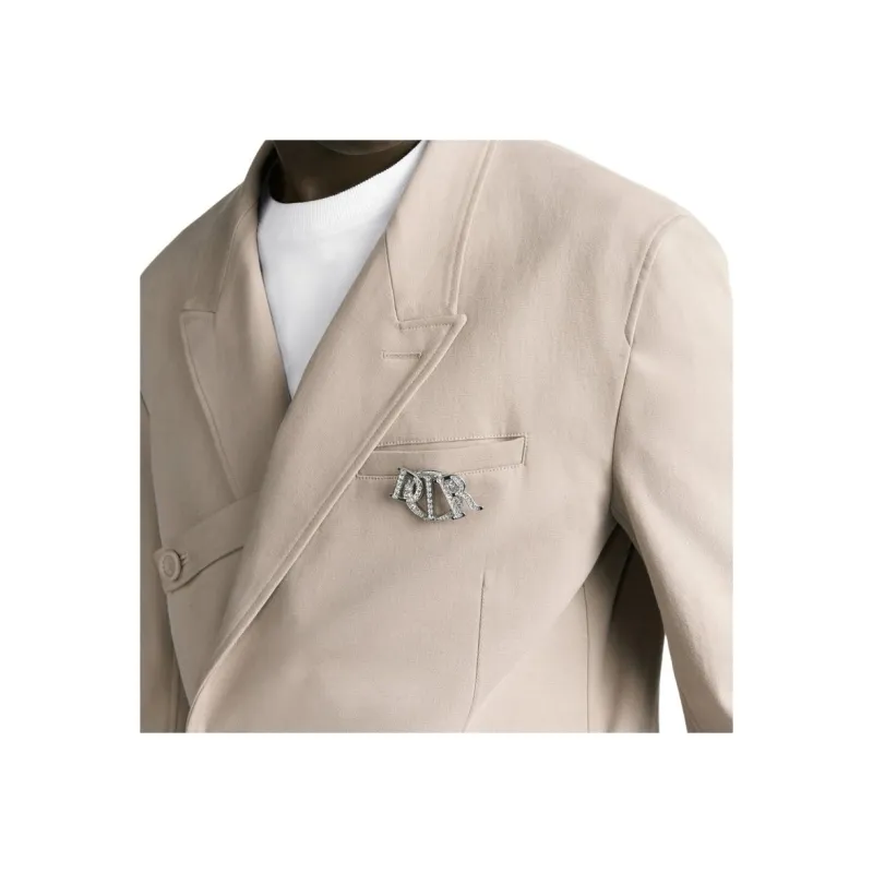 DIOR Business Suits Coats Men's Beige-2