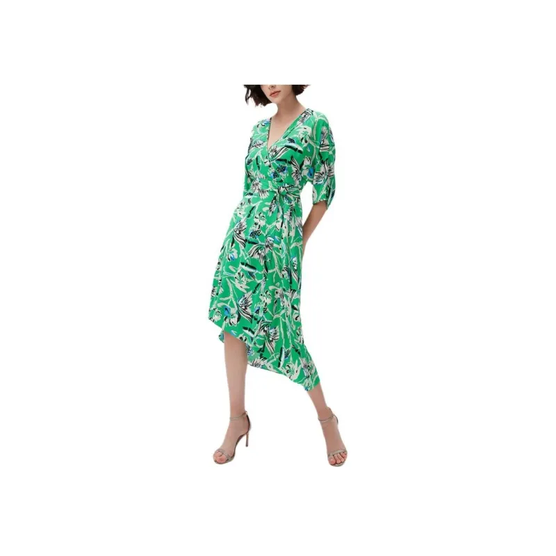 DVF Diane Von Furstenberg Long-Sleeved Dresses Women's Green-3
