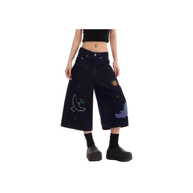 VINMUK Denim Shorts Women's Dark Blue-6