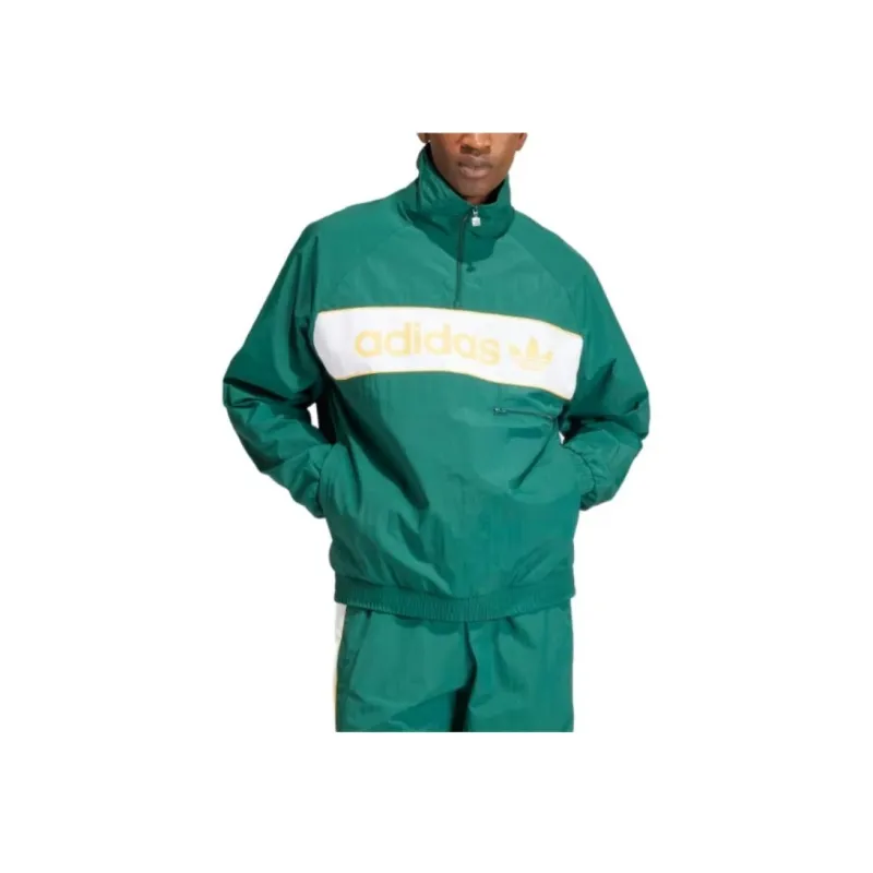 Adidas Contrasting-panel Windbreaker Jacket-1