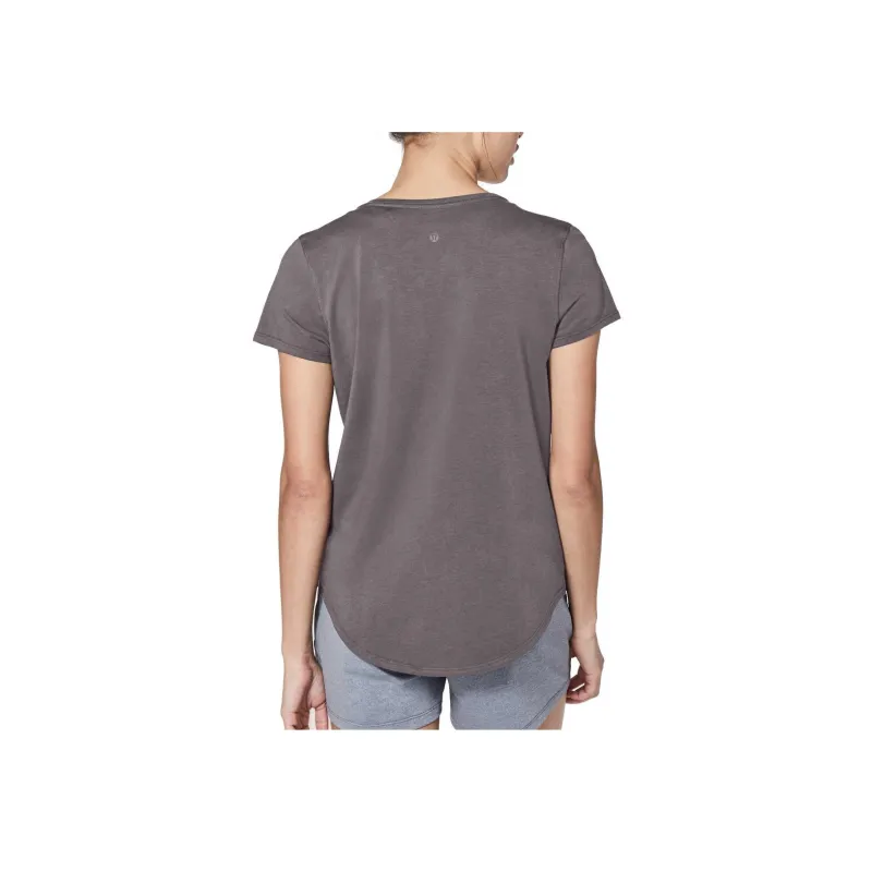 Lululemon Regular T-Shirt Women's Gray Purple-1