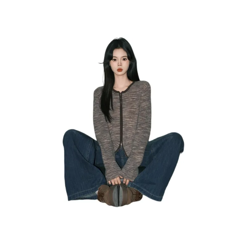FOREVER 21 Knitwear Women's Apricot Coffee-0