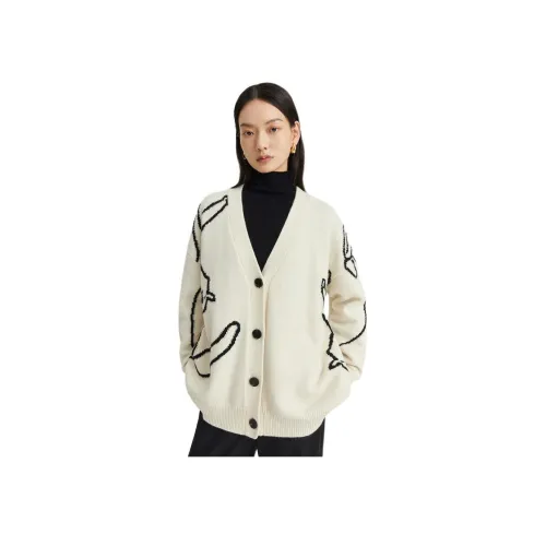 NAWEI 아이보리 여성 스웨터