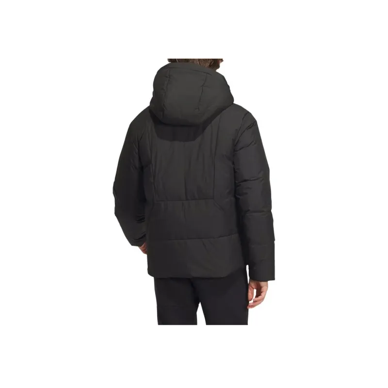 Adidas Down Jacket Unisex Black Comes With Necklace-2
