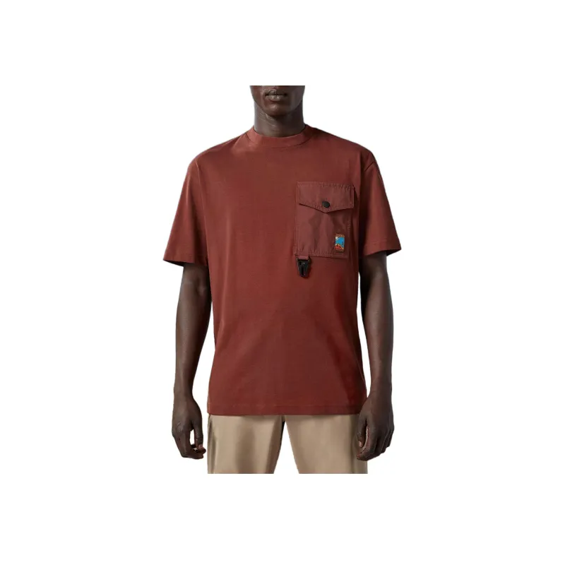 Moncler T-Shirts Men Red-1