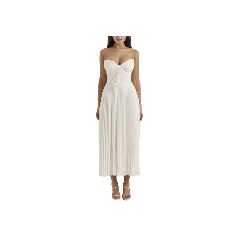 HOUSE OF CB AMORATA Sleeveless Dress Women's IVORY/Ivory White-2