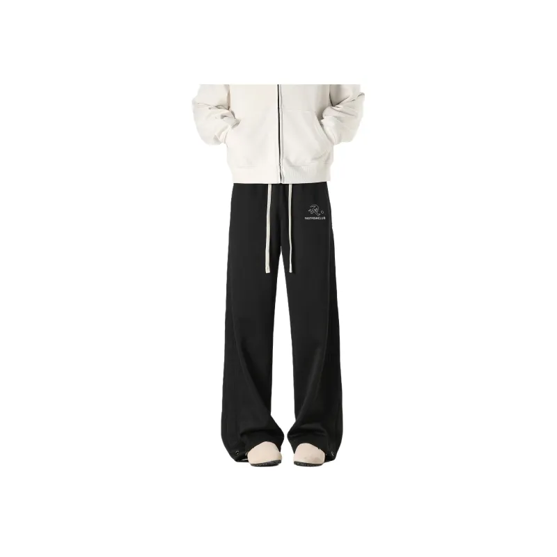 FASTFISH Casual Pants Unisex White Heather Gray-8
